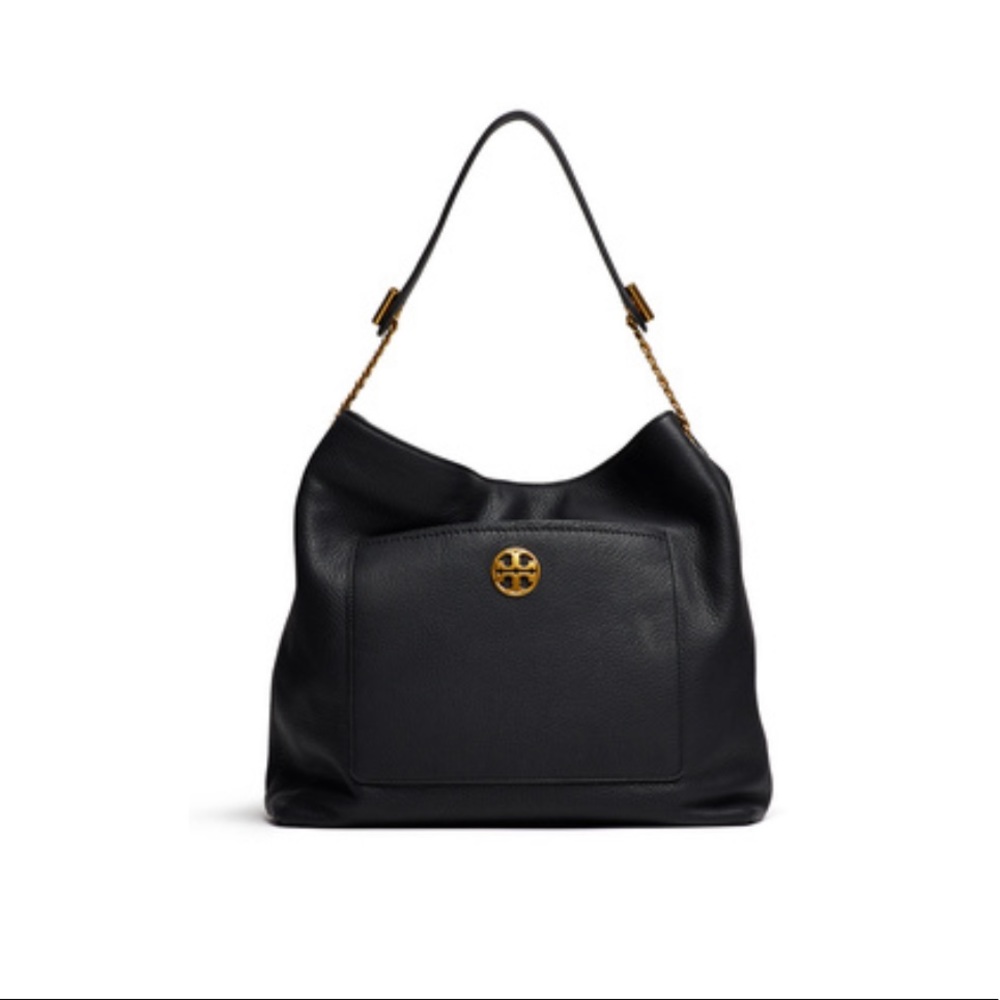 Tory Burch Black Chelsea Chain Hobo